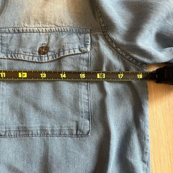 Lane Tree Women’s Denim Kara Button Down Sz Lg - Picture 8 of 9